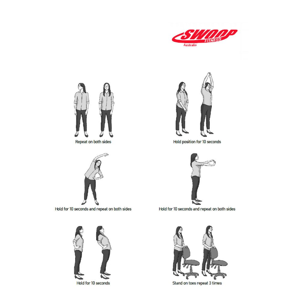 Stretching Charts | Swoop Fitness Australia - Personal Training in